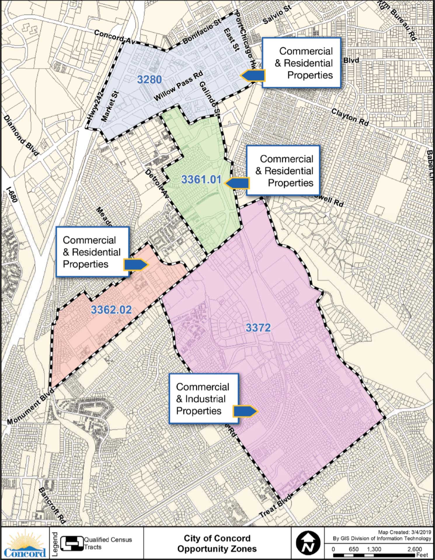 Concord opportunity zones map